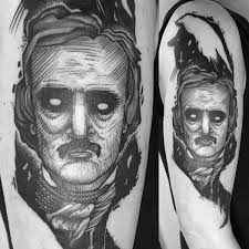 Nevermore edgar allan poe tattoo. 60 Edgar Allan Poe Tattoo Designs For Men Literature Ink Ideas