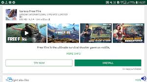 The game has a rating of 4 stars on the google play store and consists of a good. Play Store Download Free Fire Game