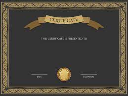 Black And Brown Certificate Template Png Image Certificate Design Template Certificate Templates Certificate Background