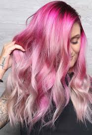 Adding flirty pink accent pieces to a rich brunette base is the here, it's an assertive accent for cool brunette hair color—business on top and party on the ends! 55 Lovely Pink Hair Colors Tips For Dyeing Hair Pink Glowsly