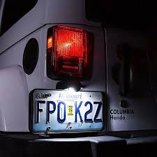 White Smd Led License Plate Light Lamp Bulb Assembly For 07 18 Jeep Jk Wrangler