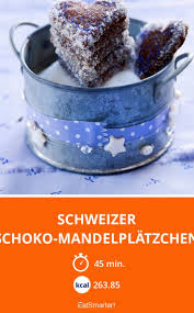 Schweizer Schoko Mandelplatzchen Rezept Mandelplatzchen Schoko Platzchen