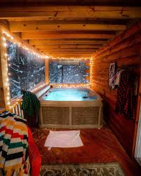 Mountaineer cabin, shawnee cabin, bobcat cabin, and caleb cabin sit higher up in the woods. Cozy Place Cabin Hot Tub Hot Tub Room Hot Tub