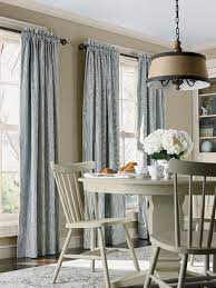 White linen curtain romantic cafe curtains with lace edge trim window panel french country kitchen curtain.custom curtain. Decorating With Ticking Stripe Town Country Living Country House Decor Striped Curtains Living Room Living Room Decor Curtains