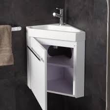 Notre guide complet pour votre meuble wc. Lave Main D Angle Suspendu Avec Meuble Blanc Pas Cher Planetebain Lave Main Angle Lave Main Designs De Petite Salle De Bains