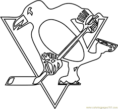The pittsburgh penguins name was inspired by the home arena nickname, the igloo. Pittsburgh Penguins Logo Coloring Page For Kids Free Nhl Printable Coloring Pages Online For Kids Coloringpages101 Com Coloring Pages For Kids
