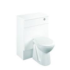 Wickes Seville White Gloss Fitted Toilet Unit 600mm Concealed Cistern Bathroom Units Wickes