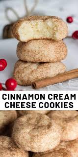 Cinnamon Cream Cheese Cookies In 2020 Yummy Cookies Cream Cheese Cookies Savoury Food