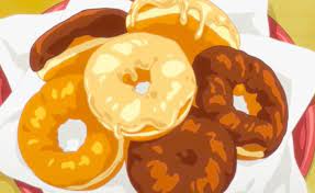 甘いドーナツ 食べ物 イラスト ケーキイラスト おやつ イラスト