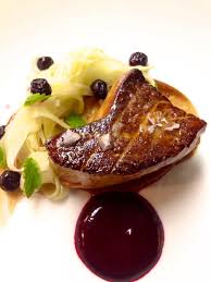 Sauteed Foie Gras With Graham Cracker And Huckleberries