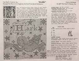 Hark By The Heart S Content Xs4 Just Cross Stitch Ornaments Design Hearts Content