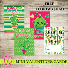 A great resource for teachers of esl kids. Free Cactus Valentine Cards For Kids Ellierosepartydesigns Com
