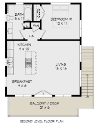 House Plan 940 00198 Modern Plan 650 Square Feet 1 Bedroom 1 Bathroom In 2020 One Bedroom House One Bedroom House Plans Garage Apartment Plan