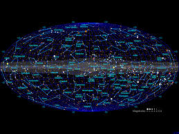 a galactic chart maps types of galaxies star chart