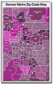 Users can easily view the boundaries of each zip code and the state as a whole. Denver Metro Zip Codes Map
