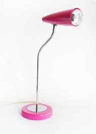 vintage bruin bureaulamp jaren 1970 zwanenhals space age etsy retro lamp purple desk lamps lamp
