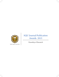 We did not find results for: Squ Journal Publication Awards 2013 Deanship Of Research Sultan Qaboos University