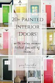 Feb 28, 2021 · the good news is that there are plenty of front door color ideas to choose from, so you'll never lack for new shades and styles. 22 Gorgeous Interior Door Paint Colors That Aren T White Postcards From The Ridge