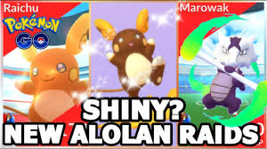 In the core games, every single pokémon has a shiny variant, but in pokémon go, shiny pokémon are unlocked during community day, other events, or with updates. New Alolan Raichu Alolan Marowak Raids In Pokemon Go Shiny Alolan Raichu All New Raids Youtube
