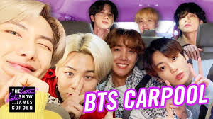 The 7 boys who are crossing… Bts Sing Post Malone Bruno Mars On Carpool Karaoke Watch