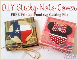 / diy sticky note templates. Diy Sticky Note Pad Cover Printable And Cutting File