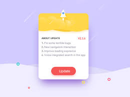 Update Dialog Android Design Web App Design Android App Design