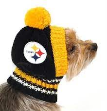 Pittsburgh Steelers Nfl Official Licensed Ski Hat For Dogs In Color Black Yellow Dog Hat Nfl Dog Dog Clothes