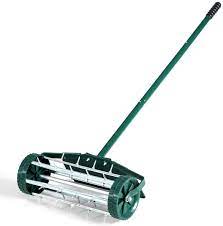 Lawn aerator roller save labor and help in the creation of appropriately sized holes with speed. Denestus 18 Inch Heavy Duty Rolling Garden Lawn Aerator Roller Home Aerator Roller Rolling Grass Steel Handle Kits Green Quick And Easy To Assemble Gardening Hand Tools Brilliantpala Org