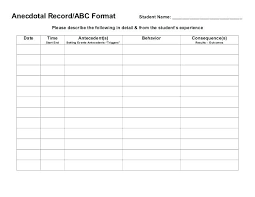 22 perspicuous free abc data collection sheet