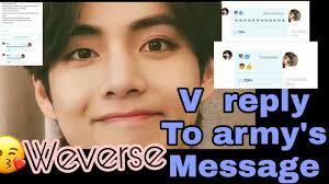 From the official artist merch to exclusive items and albums, and the official membership all available exclusively on weverse shop! Bts V Reply Message To Army In Weverse App Youtube