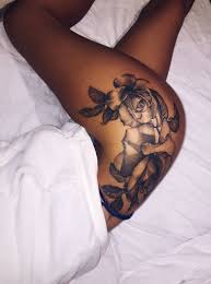 Inked Inkedgirl Roses Rosestattoo Hiptattoo Rose Ink Dark Skin Tattoo Body Tattoos Thigh Tattoo