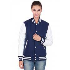 New Women S Navy Blue Jersey Varsity Bomber American Baseball Jacket Buy New Brand Women Navy Blue Varsity Jacket Wholesale Genuine White Leather Sleeve Cheap Price Women Jacket Cheap Navy Blue Jacket Navy Blue