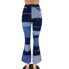 Feb 23, 2021 · patch holes in a denim jacket or jeans with fabrics that reflect your personal style. Ukap Plus Size Womens Trendy Fashion Skinny Slim Patch Flare Denim Jeans Bell Bottom Stretch Long High Waist Pants Trousers S 3xl Walmart Com In 2021 Flare Denim Jeans Denim Flares