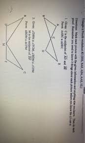 Free geometry worksheets created with infinite geometry. Solved Ivano Triangle Proofs Worksheet 2 Sss Sas Asa Chegg Com