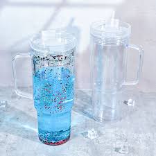 40oz Sublimation Snow Globe Tumbler Glass Can 20oz Double ...