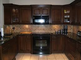 Kitchen backsplash tiles & backsplash ideas. Kitchen Backsplash Ideas With Brown Cabinets Dark Brown Kitchen Cabinets Trendy Kitchen Backsplash Brown Kitchen Cabinets