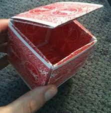 These will be your lid and base. Ten Things You Can Make And Do With An Old Pack Of Playing Cards