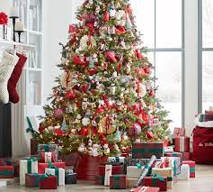 Red Metal Tree Collar Tree Collar Christmas Metal Christmas Tree Pottery Barn Christmas Tree