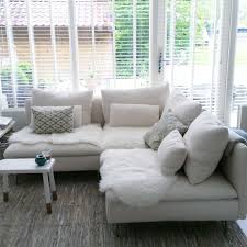 Soderhamn I Used Three Elements So Happy With This Sofa Svart Vardagsrum Vardagsrum Ideer Vardagsrum