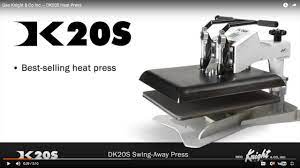 Geo Knight Dk20s Heat Press Digital Swinger All Thread 16 X20 Youtube