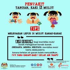 Antara penyakit berjangkit tersebut ialah penyakit tangan, kaki dan mulut, demam campak dan cacar air. Penyakit Tangan Kaki Dan Mulut Portal Rasmi Majlis Bandaraya Iskandar Puteri
