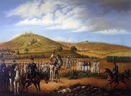 Anónimo, batalla del 5 de mayo de 1862, óleo sobre tela, museo nacional de las intervenciones, exconvento de churubusco, inah. Galeria Ignacio Zaragoza