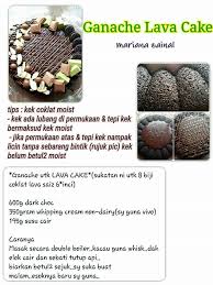 Ganache Lava Cake Resep Cake Lava Cakes Cake