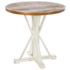 Complement your existing furniture with a light, medium, or dark wooden this coffee table leans into its coastal farmhouse look with natural wood finishes and a mixed material design. White Brown Farmhouse Wood Table Hobby Lobby 1719764