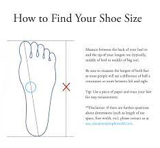 How to calculate shoe size. About The Size Sou Sou Us Online Store