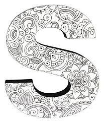 Color Joy 55530 Large Block Letter S Wall Hanging Letters Deal Watches Coupon Card Try Http Doodle Art Letters Doodle Art Designs Mandala Design Art