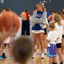 See Sophie Cunningham of Indiana Fever at her youth basketball camp