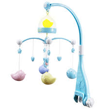 Amazon Com Omorc Baby Crib Mobile With Night Light Music Box Musical Crib Toys With 5 Hanging Rattles Infant Bed Nursery Decoration Perfect Gift For Baby Sleeping And Shower Bath Baby