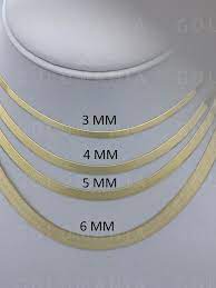14k Solid Yellow Gold Herringbone Chain Necklace 16 24 Etsy Gold Herringbone Chain Chain Necklace Real Gold Chains