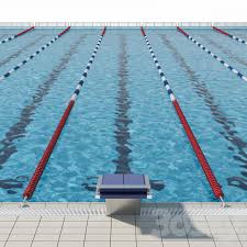 The official dimensions of an olympic swimming pool are are defined by fina, the international governing body for the sport of swimming. 3d Models Sports Olympic Size Competition Swimming Pool